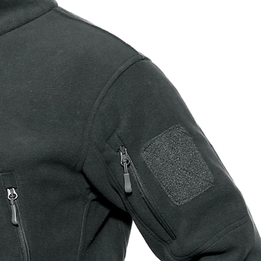 Зимняя флисовая куртка Мужская Утепленная Военная армейская пэчворк с