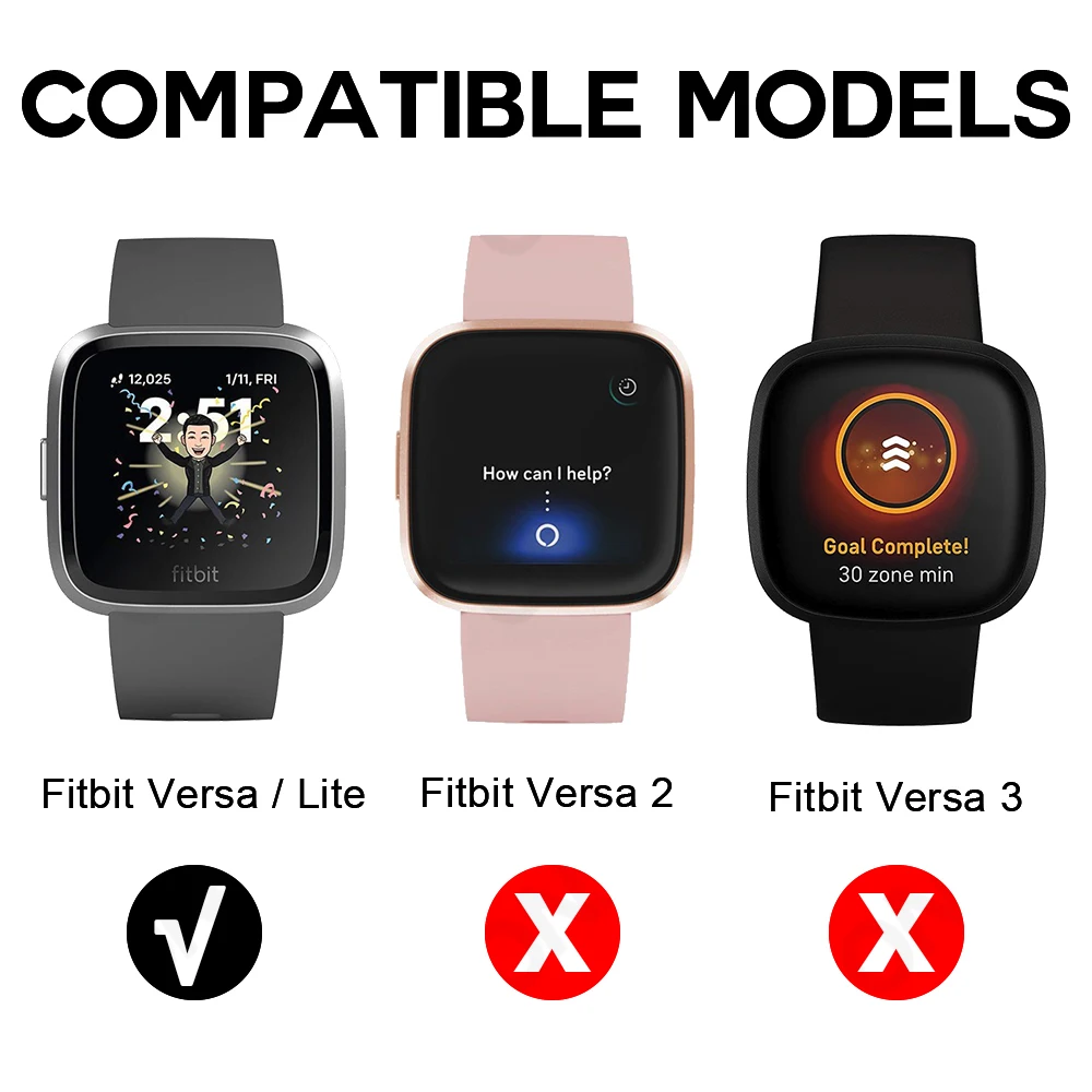 9H Premium Tempered Glass For Fitbit Versa & Versa Lite Smartwatch Screen Protector Film Accessories (Not for Versa 2) images - 6
