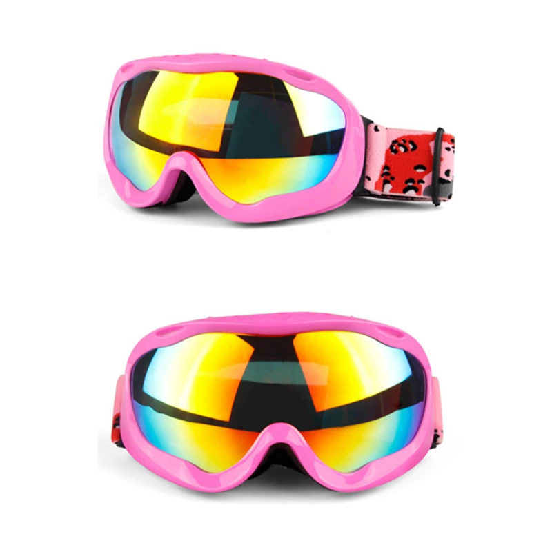 Зимние ветрозащитные лыжные очки двухслойные защитные для сноуборда анти УФ