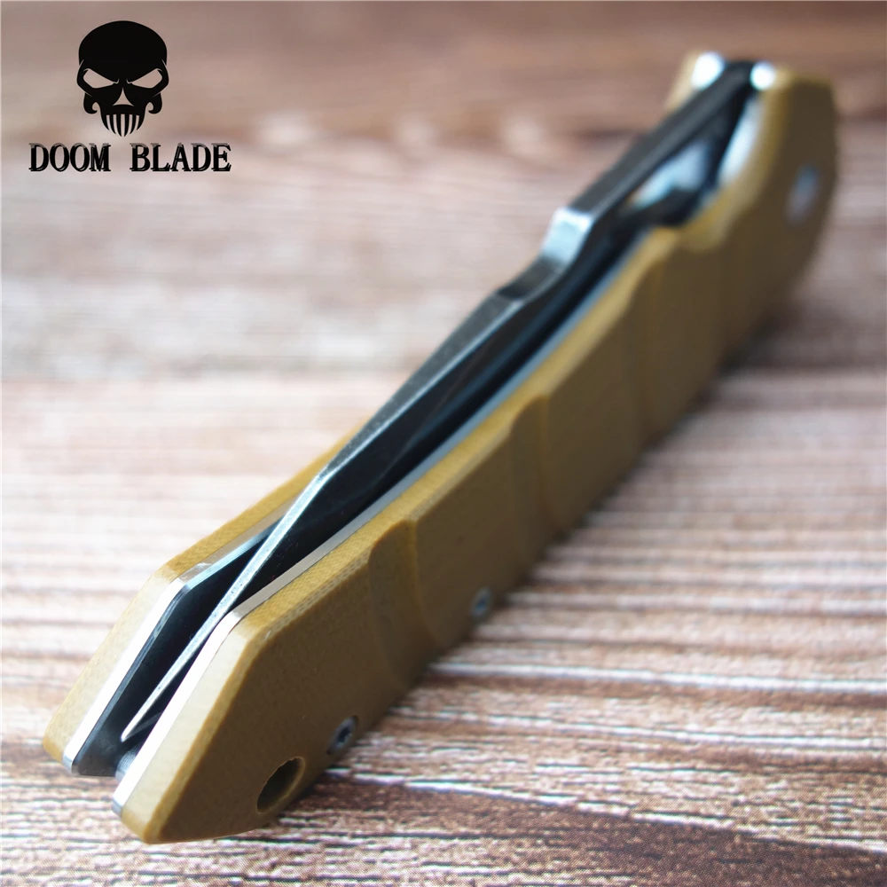 Складной нож из нержавеющей стали толщиной 203 мм высококачественный охотничий D2
