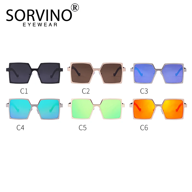 Солнцезащитные очки унисекс квадратной формы в стиле 90-х | Аксессуары для одежды