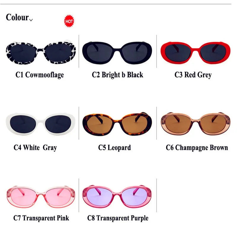 VANEASEL Oculos de Sol Овальные Солнцезащитные очки для женщин Ретро стиль круглая оправа