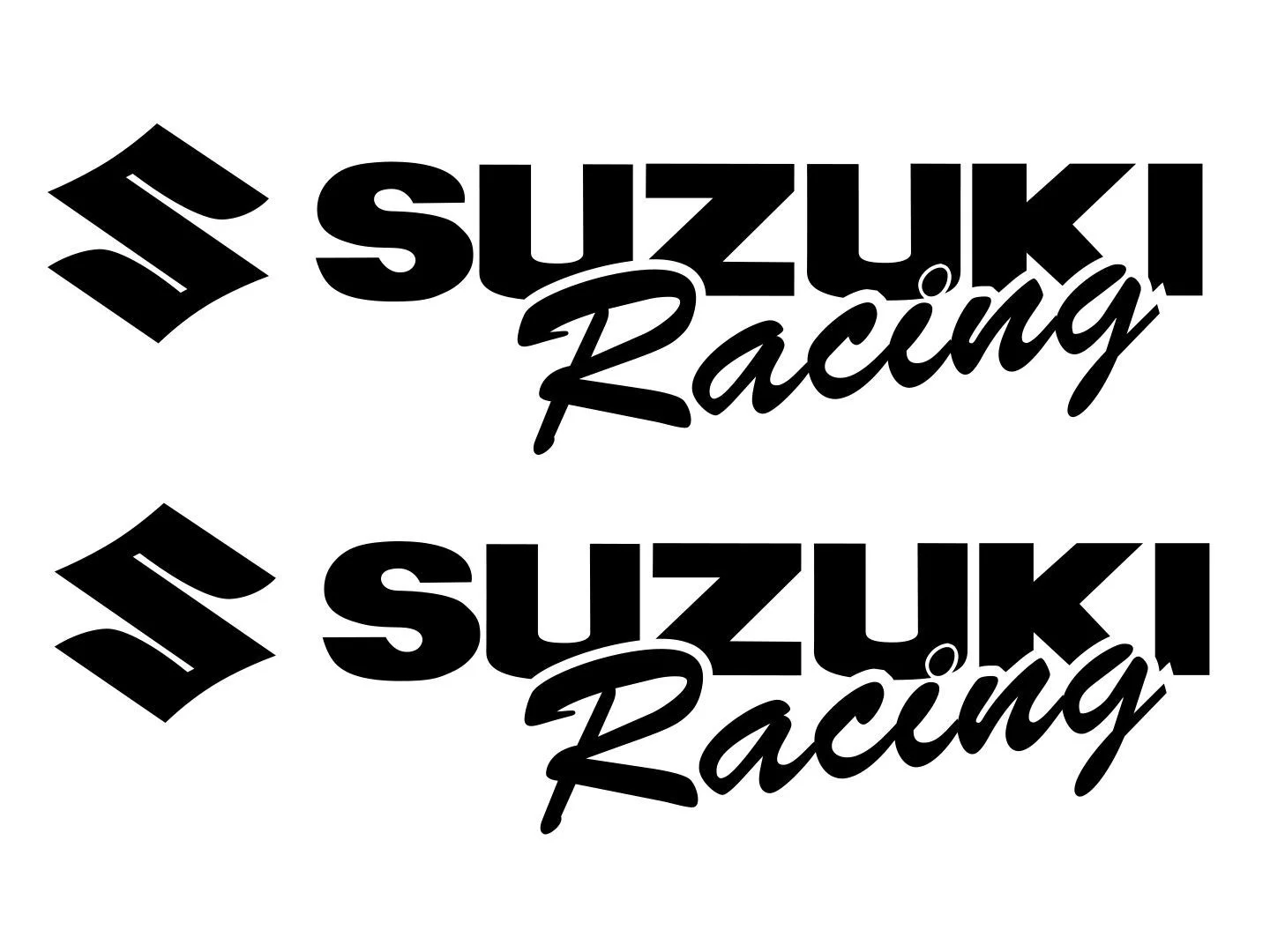 

For 2Pcs/Set SUZUKI Racing Decal Sticker Moto gsx gsxr 1000 600 rm rmz motorcycle