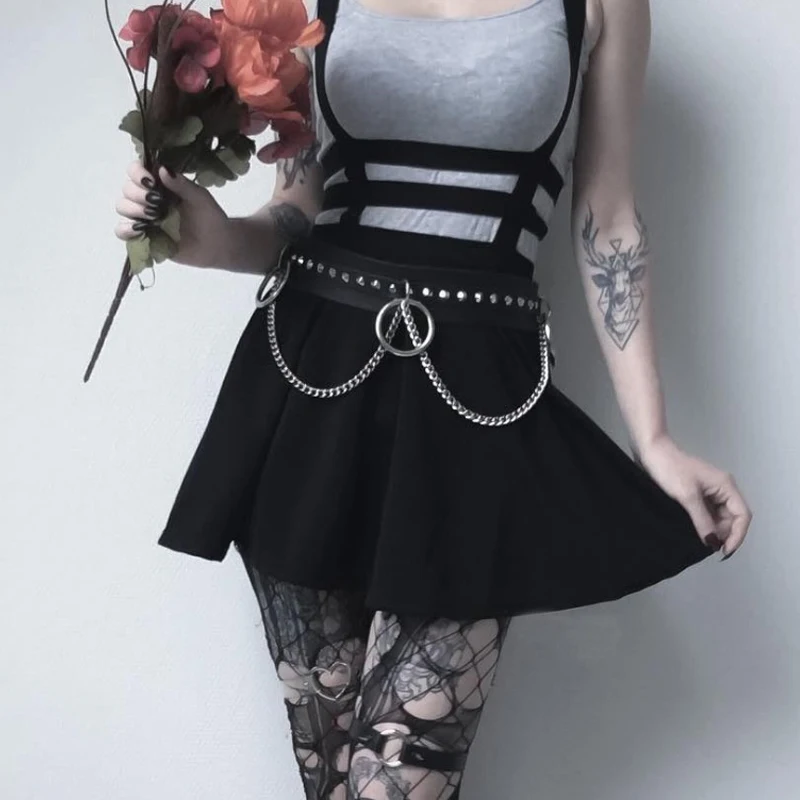 GAMPORL женский кожаный ремень для связывания тела Регулируемая клетка женское