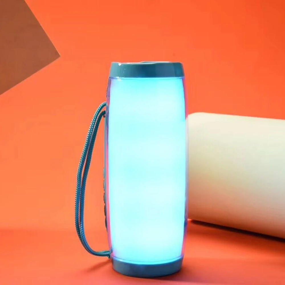 10 Вт светодиодный стереофонический сабвуфер Колонка беспроводной bluetooth динамик Сода портативный звуковой бум бокс водонепроницаемый ПК fm-радио USB динамик