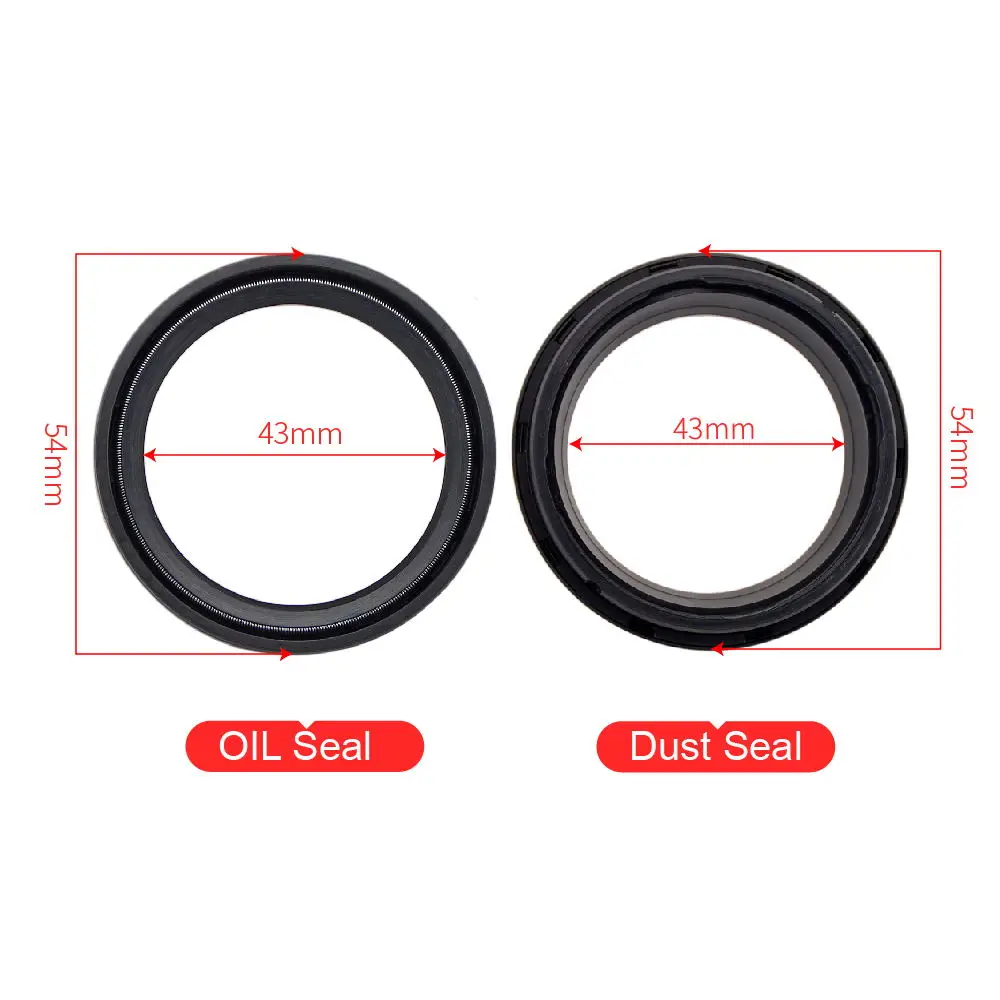 

43x54x11 Oil Seal 43 54 Dust Cover Lip for Honda XR400R 96-06 XR650L 93-14 XRV650 88-92 XRV750 90-04 XL600 XL1000 XR400 XR650 b#