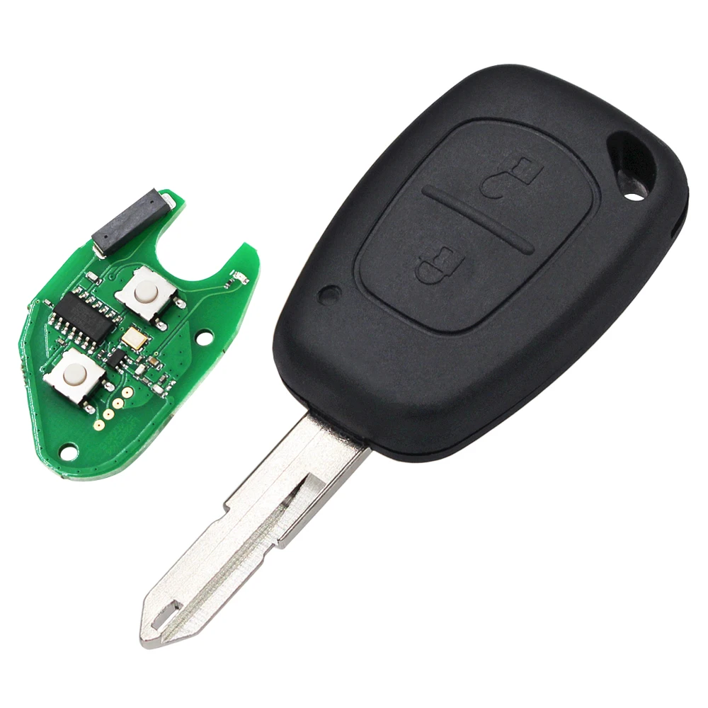 2 кнопки дистанционного ключа автомобиля 433 МГц PCF7946 ID46 чип для Renault Vivaro Movano Kangoo