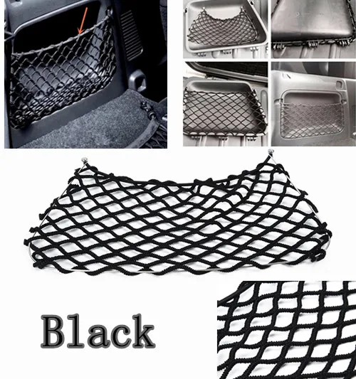 

Car Tuck Net String Bag Pocket For Benz Smart Fortwo 451 2009-2014 Black Auto Interior Accessories Stowing Tidying