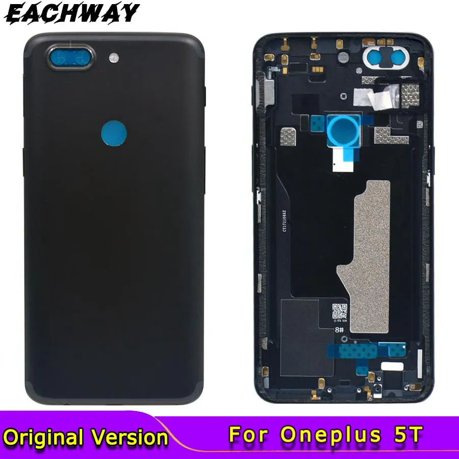 Оригинальная задняя крышка батарейного отсека для OnePlus 5T боковые ключи