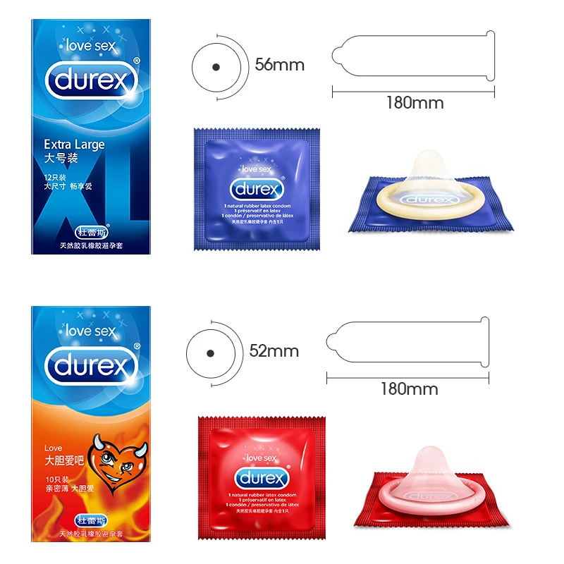 Презервативы Durex очень большой 56 мм натуральный каучук ультра тонкий