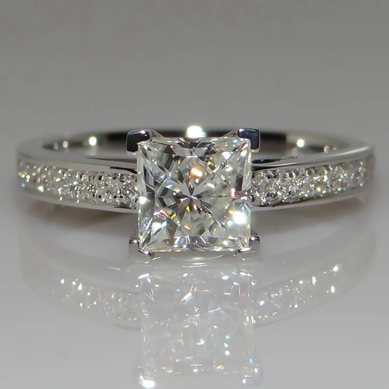 Модный дизайн Большое Квадратное кольцо с морским синим камнем для женщин