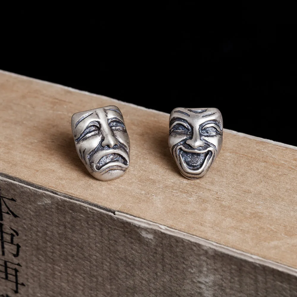 Серьги женские и мужские из серебра 925 пробы с креативным плачом|Серьги-гвоздики|