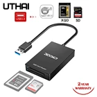 UTHAI Q02 Rocketek Многофункциональный кардридер USB 3,0 Type-c для XQD, кардридер карт памяти MG, поддерживает скорость доя 5 Гбитс