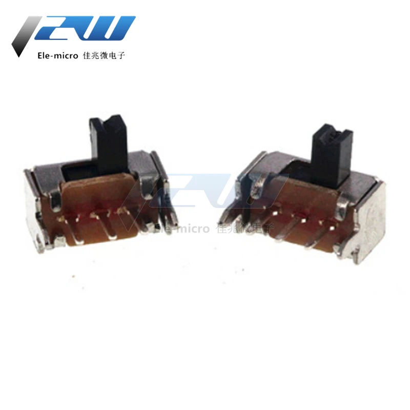 20 pcs /lot Small toggle switch SK-12D07VG3 side foot slide 1P2T with bracket 3 feet two gear handle height 3mm | Обустройство дома