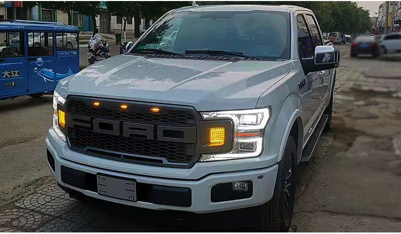 SANVI полная СВЕТОДИОДНАЯ фара в сборе для Ford F150 пикап фары с Последовательный светодиод DRL для дальнего ближнего света светодиодный свет