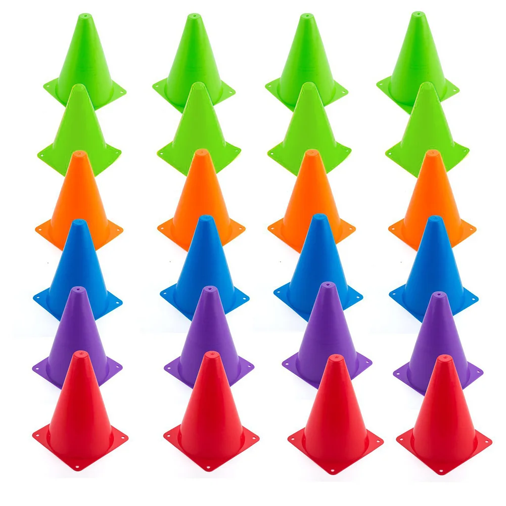 

10pcs 18cm Plastic Sport Training Traffic Cone For Kids Adult Home GYM Football Training Soccer Barrier Training Accessories