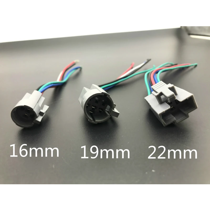 Металлическая нажимная Водонепроницаемая кнопка переключателя с плоской