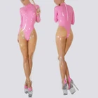 100% латексная форма Gummi 100% резина розовый и прозрачный цвет сексуальный цельный Косплей вечеривечерние молния xs-xxl 0,45 мм 0,45 мм