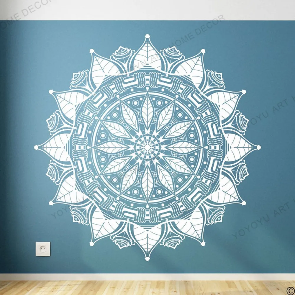 

The Francis Mandala Wall Decal yoga studio art wallpaper decoration nursery decor ceiling wall install waterproof sticker rb518