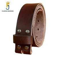 fajarina top quality pure cow genuine leather smooth pin style belts cow belt for men 3 8cm width without buckles n17fj773