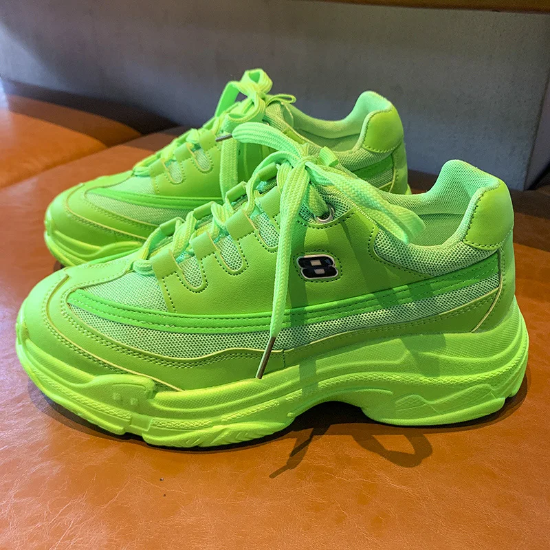 NAUSK/Модные женские кроссовки ярких цветов удобная повседневная обувь из сетчатой