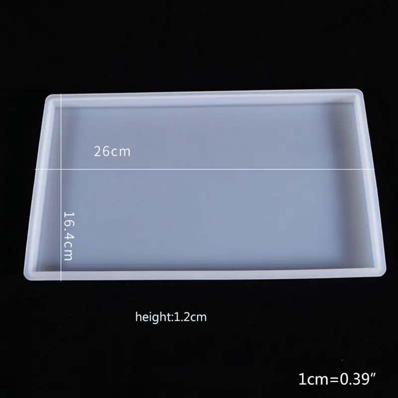 

Crystal Epoxy Resin Mold Fruit Plate Casting Silicone Mould Handmade DIY Crafts Tray Making Tool
