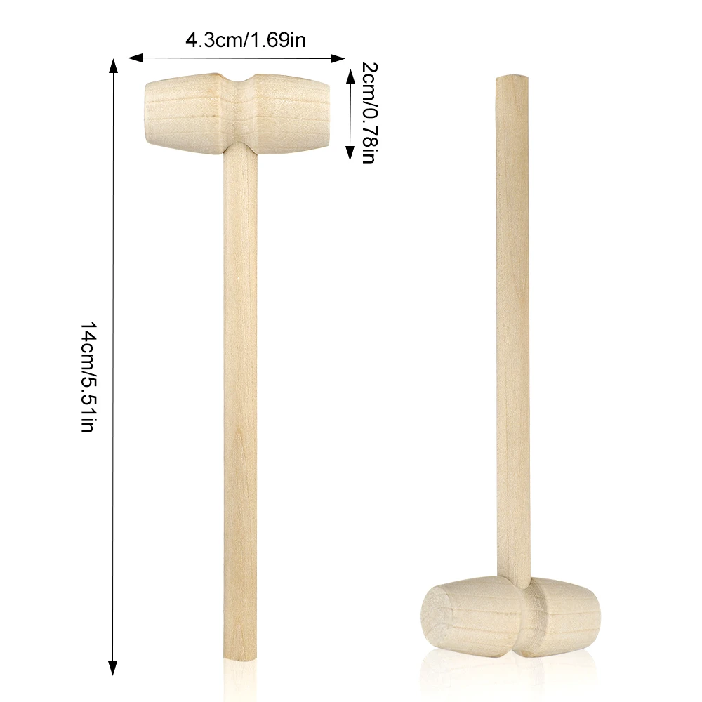 Мини деревянные шарики молотка игрушка камбала Замена молотки экологически