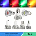 6 ваттов 9 ваттов 12 ваттов E27 E12 E14 B22 GU10 GU5.3 диммируемая цветная (RGB) Цветной светодиодный прожекторы Точечные светильники COB лампы 110V 220V Освещение в помещении