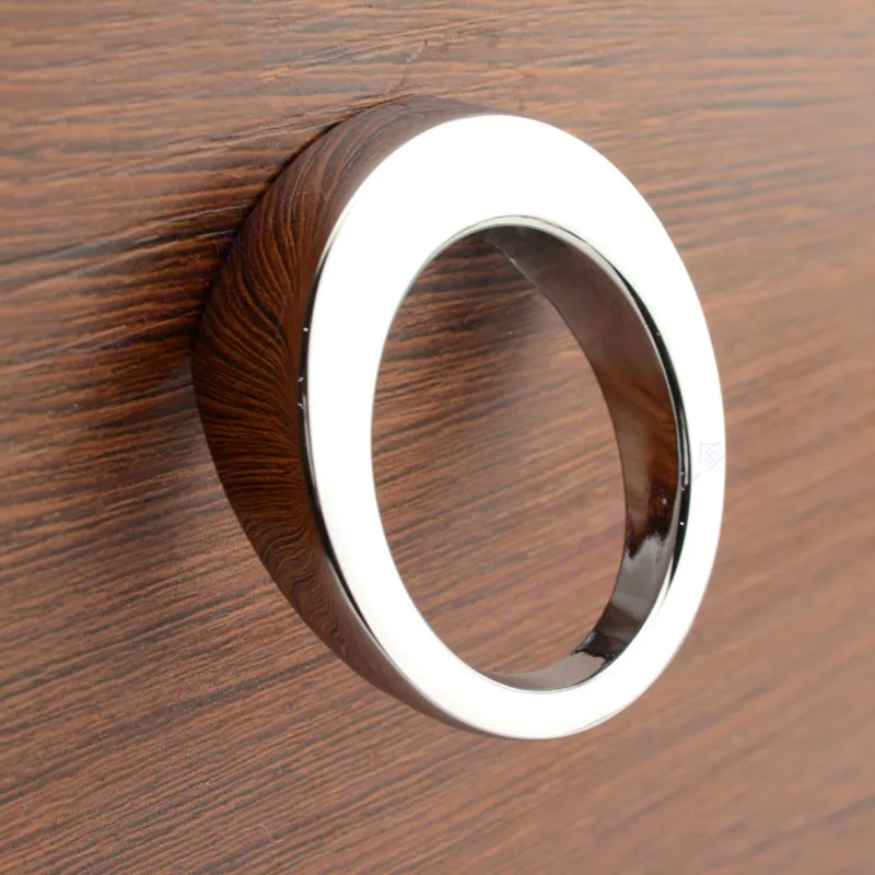 Серебряные круглые ручки для шкафа полированные хромированные выдвижных ящиков