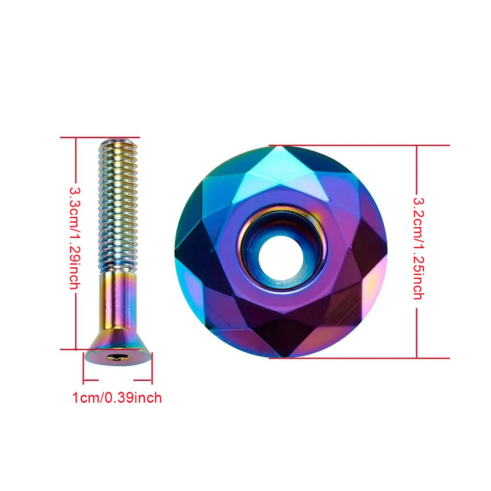 

MTB Bicycle Top Tube Cap Screw Headset Cover Stem Spacers Mountain Bike Parts