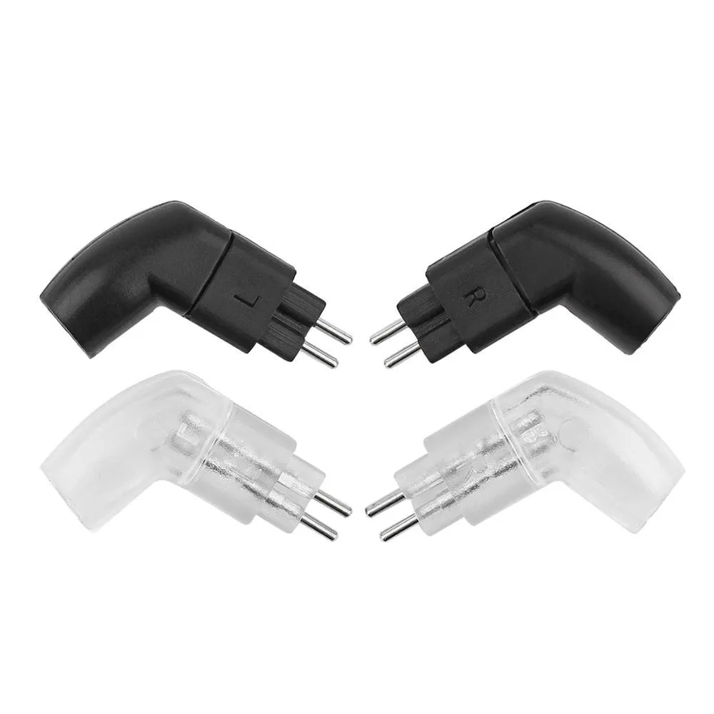 5Pairs 0.78mm Earphone Pin 2 Pins Plug For UE11 UE18 ES3W4R Headset Wire Connector Rhodium/Gold Plated Audio Jack Adapter