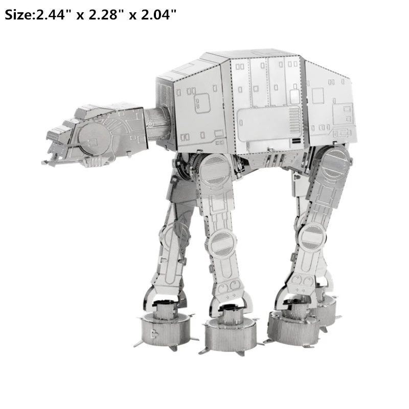 

Kids Toys Star 3D Metal Puzzle R2D2 X-wing Fighter Millennium ATAT BB8 Model Kits DIY Craft Laser Cut Assemble Jigsaw Gift