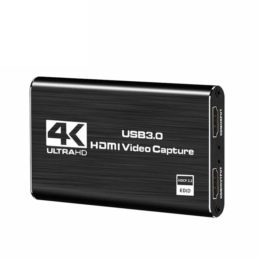 

4K 60Hz USB 3.0 Video Capture Card HDMI-compatible Video Capture Card OBS Recorder for Game Live Streaming Broadcast