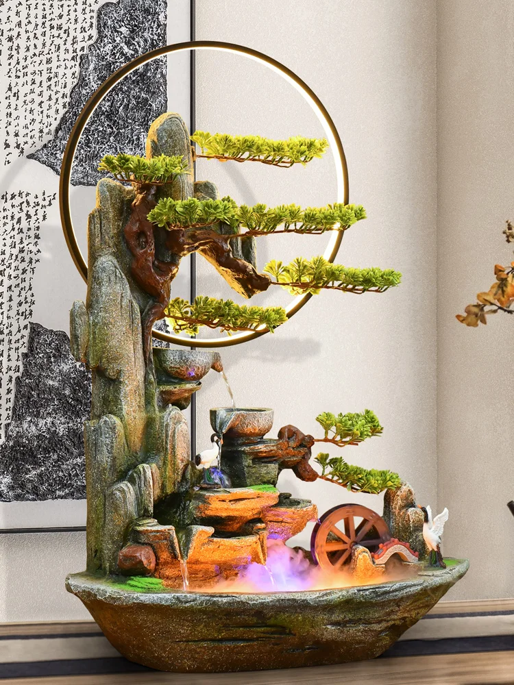 

Circulating Water Rockery Fountain Living Room Office Decorations Housewarming Opening-up Gifts Entrance Decoration
