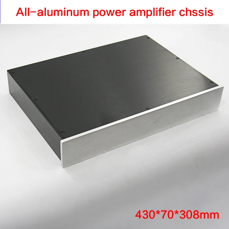 

All-aluminum Power Amplifier Chassis DIY BZ4307 Preamp Case Amplifier Shell DAC Box Audio Enclosure 430*70*308mm
