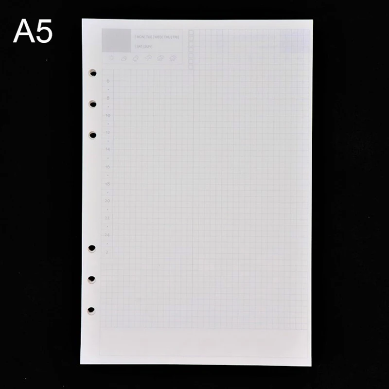 Daily plan 45 шт. Высококачественная записная книжка A5/A6, запасная вставка, 6 отверстий с отрывными листами, спиральный блокнот, бумажный дневник, план, внутренняя бумага для блокнота,ежедневник,тетрадь - Цвет: Daily plan