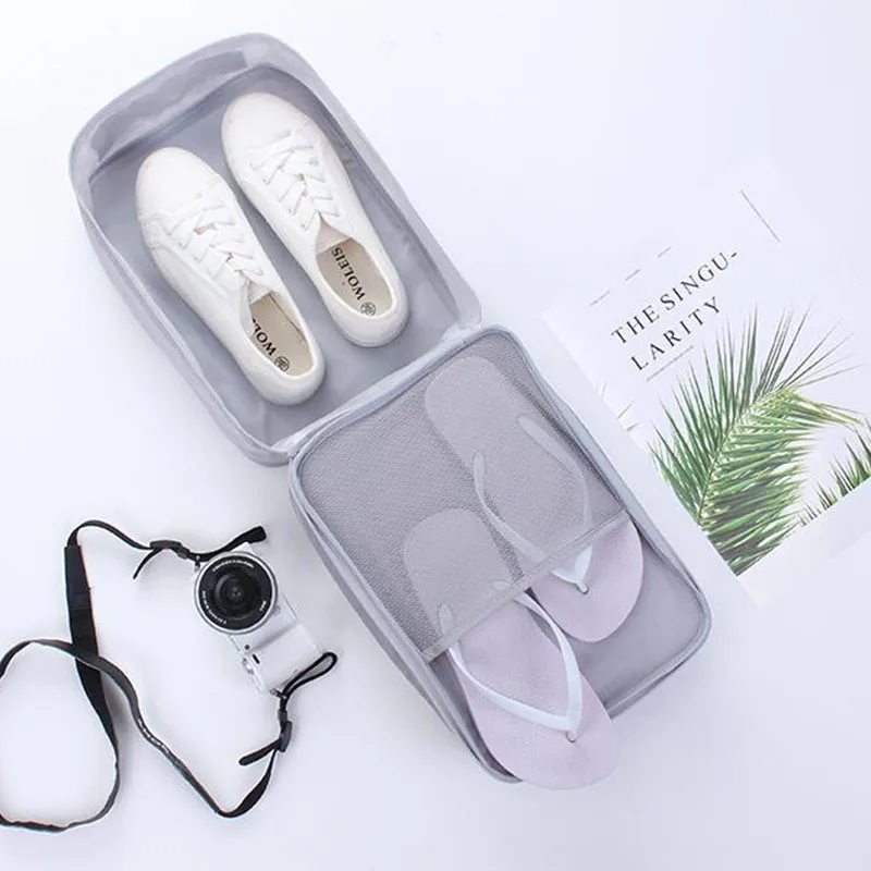 

Shoe Storage Bag Bags Organizer Sac Home Packaging Rangement Waterproof Dust-proof Shoe Bag Storage Bag Travel High Capacity