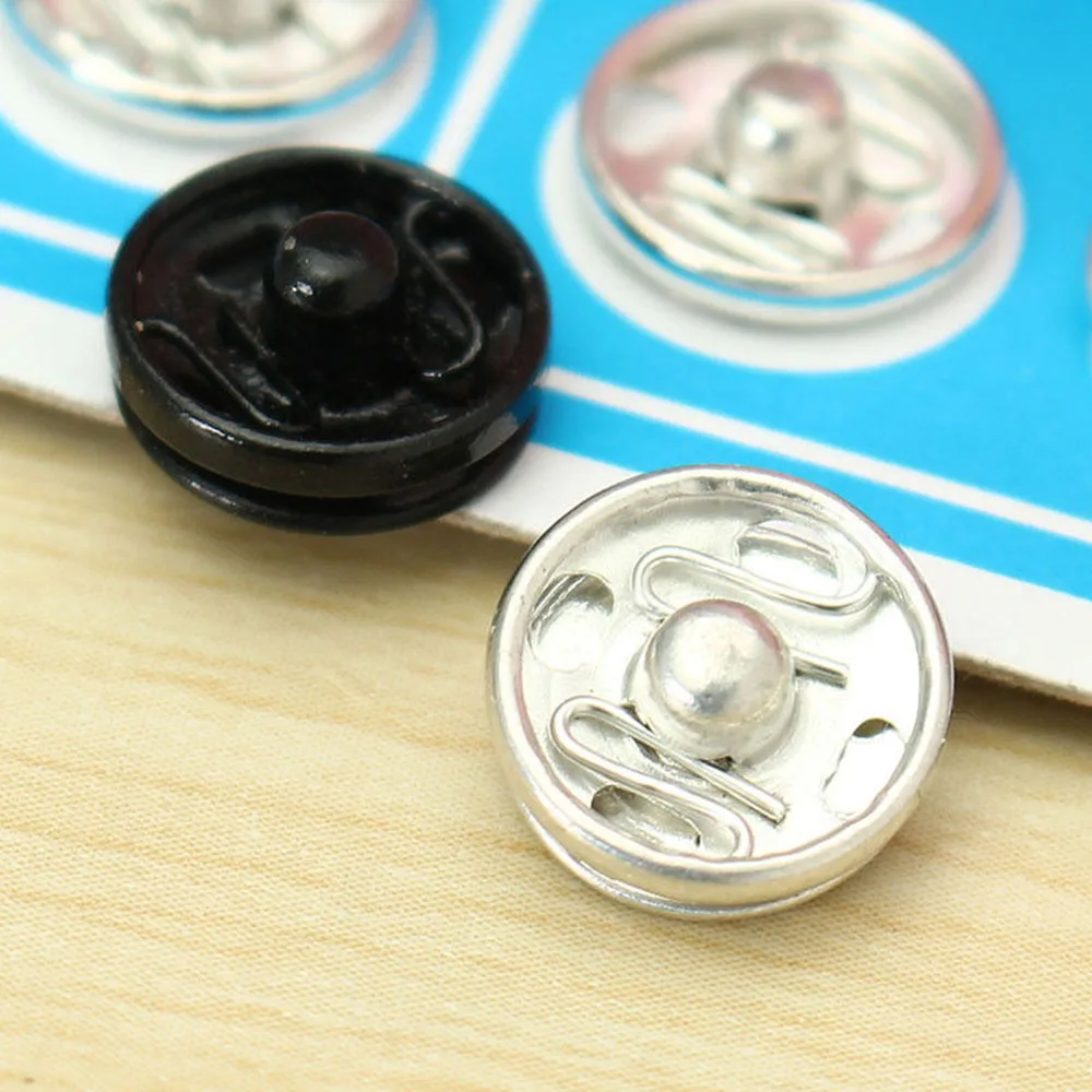 Металлические застежки для кнопок 100 шт. 10 мм круглые Швейные аксессуары