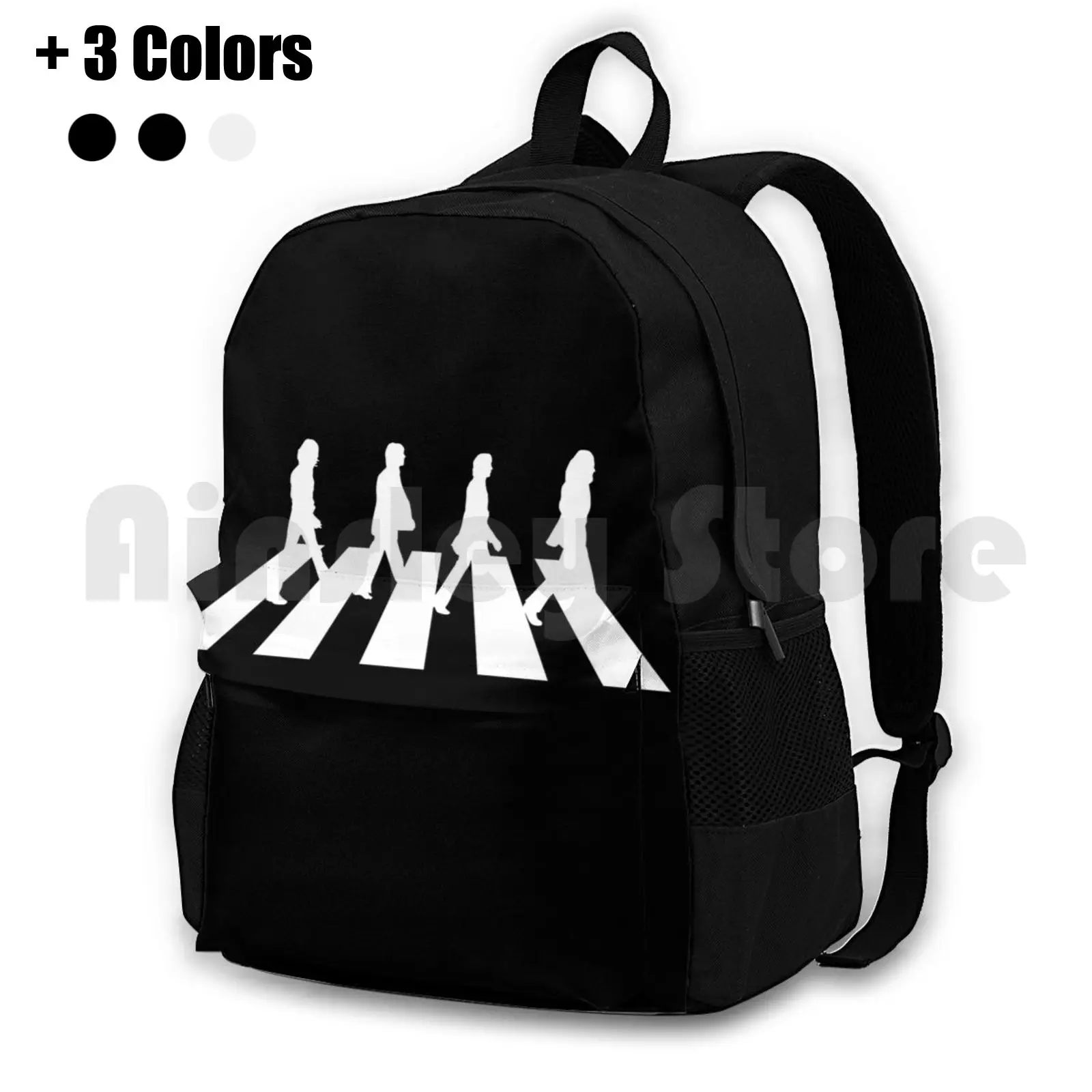 

Minimalistic Outdoor Hiking Backpack Riding Climbing Sports Bag Classic Music 60S Here Comes The Sun Vintage 70S Retro Classic
