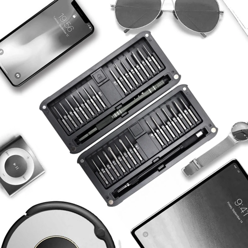 

30 in 1 Multi-function Screwdriver with Lengthen S2 Drill Bit Set Cell Phone Laptop Repair wear resistance good toughness Tools