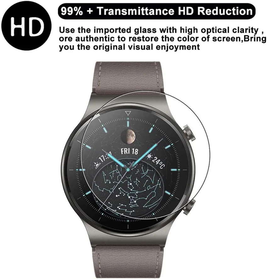Закаленное стекло для смарт-часов Huawei Watch 3 GT 2 Pro GT2 водонепроницаемое с защитой от