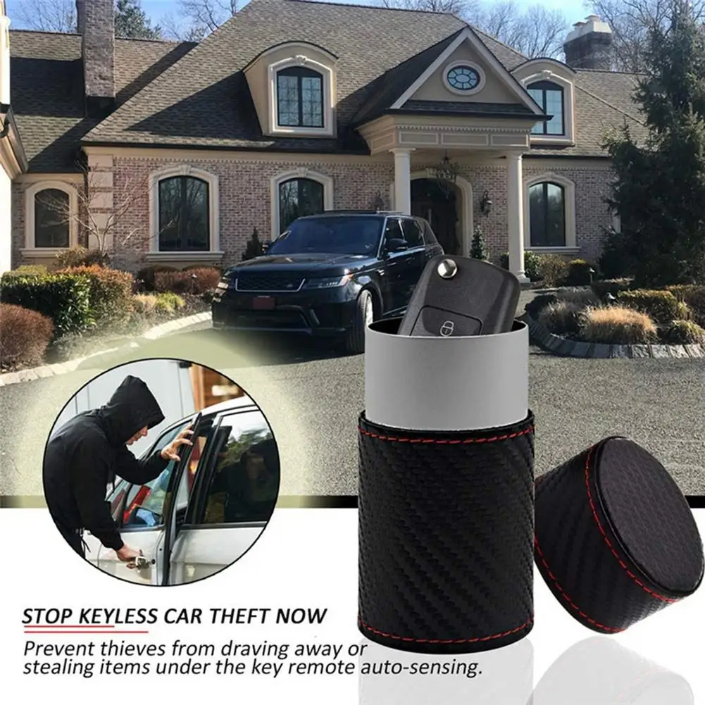 

1Pc Car Key Signal Blocker Box Waterproof Keyless Car Key Signal Blocker Box Anti-Theft Faraday Box Key Fob Protector For Car