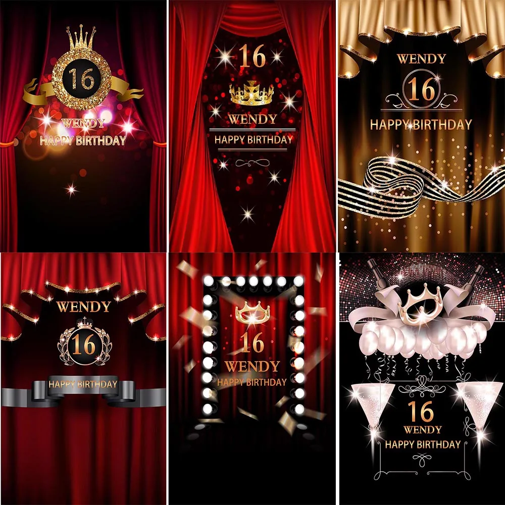 

Виниловый фон Avezano для фотосъемки, праздничный баннер на 16 дней рождения, для студийной фотосъемки
