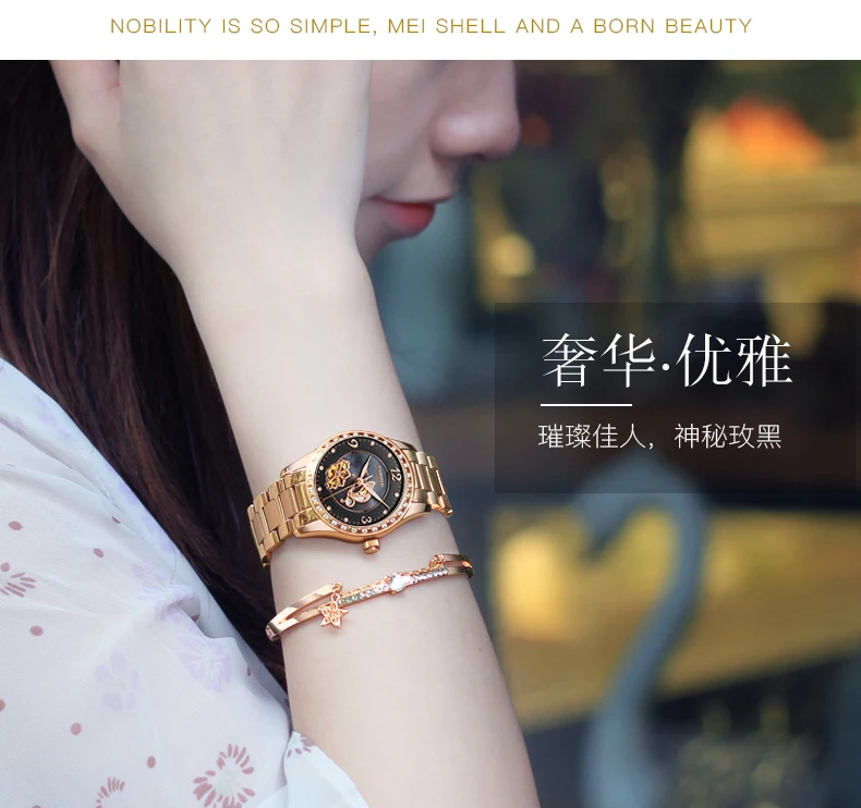 Reloj Mujer, карнавальные автоматические часы для женщин, модные механические Женские наручные часы, розовое золото, роскошный бренд, часы с скелетом