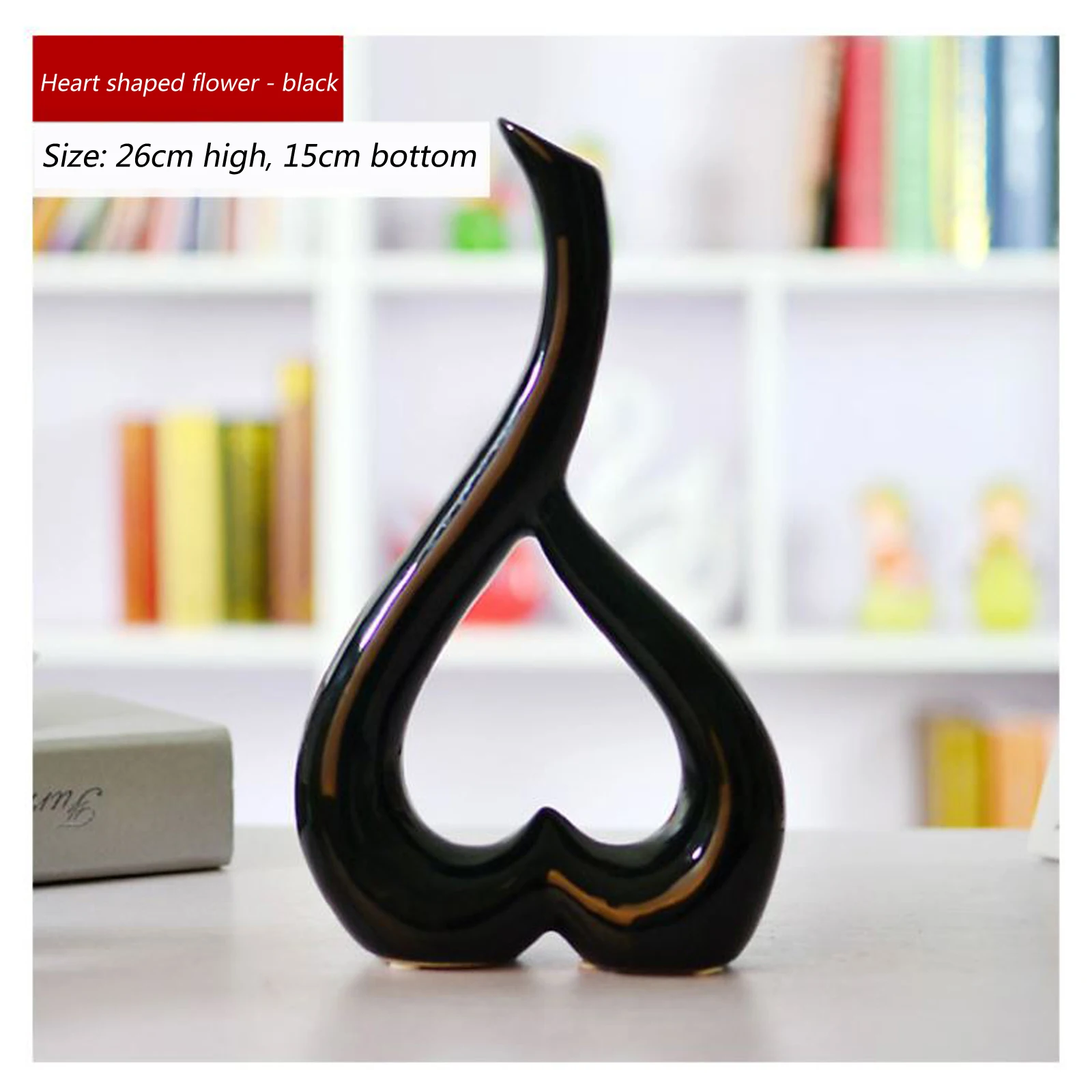 Цветочный горшок домашняя однотонная ваза в форме сердца декоративная посуда