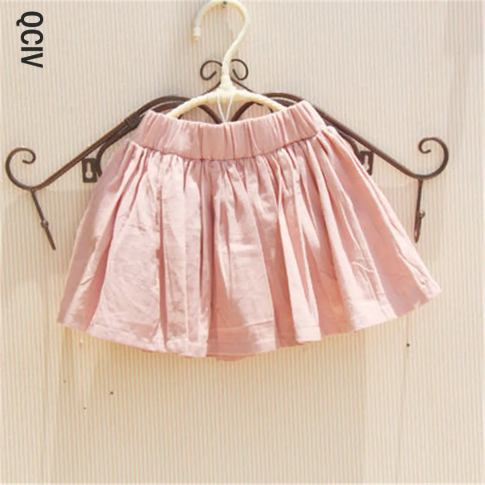 

Summer Girls Skirts Kids Clothes Children Clothing Princess Tutu Skirts Cotton Casual 4 Colors 2-16 Years