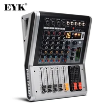 EYK EA40 4 канала микшерный пульт с выключателем звука и PFL Bluetooth запись 3 группы 16 DSP эффект USB Профессиональный звуковой микшер DJ