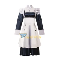 anime black butler mey rin maid cosplay costume cute girl long lolita dress vintage bowknot falbala dress