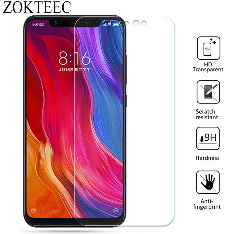 9H HD закаленное стекло для Xiaomi Mi 8 9 SE Pocophone F1 Защита экрана 5X A1 A2 Lite Mi8 защитное