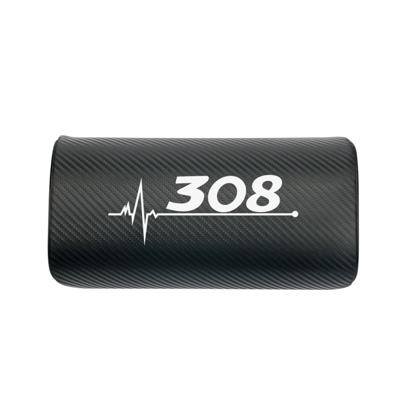 Автомобильная подушка для шеи из углеродного волокна подголовник дорожная Peugeot